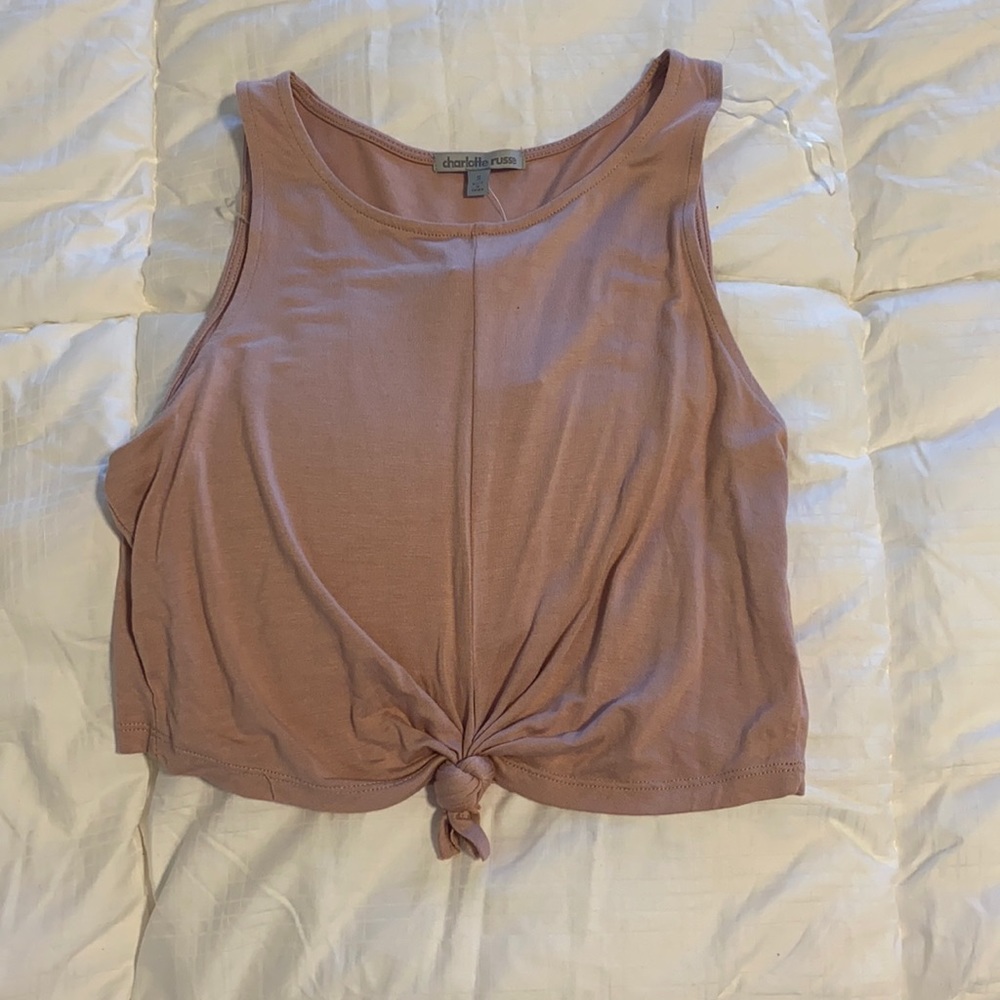 Charolette Russe Knot Crop Top